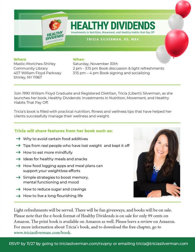 "Healthy Dividends" Discussion & Book Signing